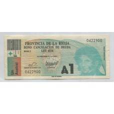 ARGENTINA EC. 030 BONO BILLETE DE EMERGENCIA LA RIOJA